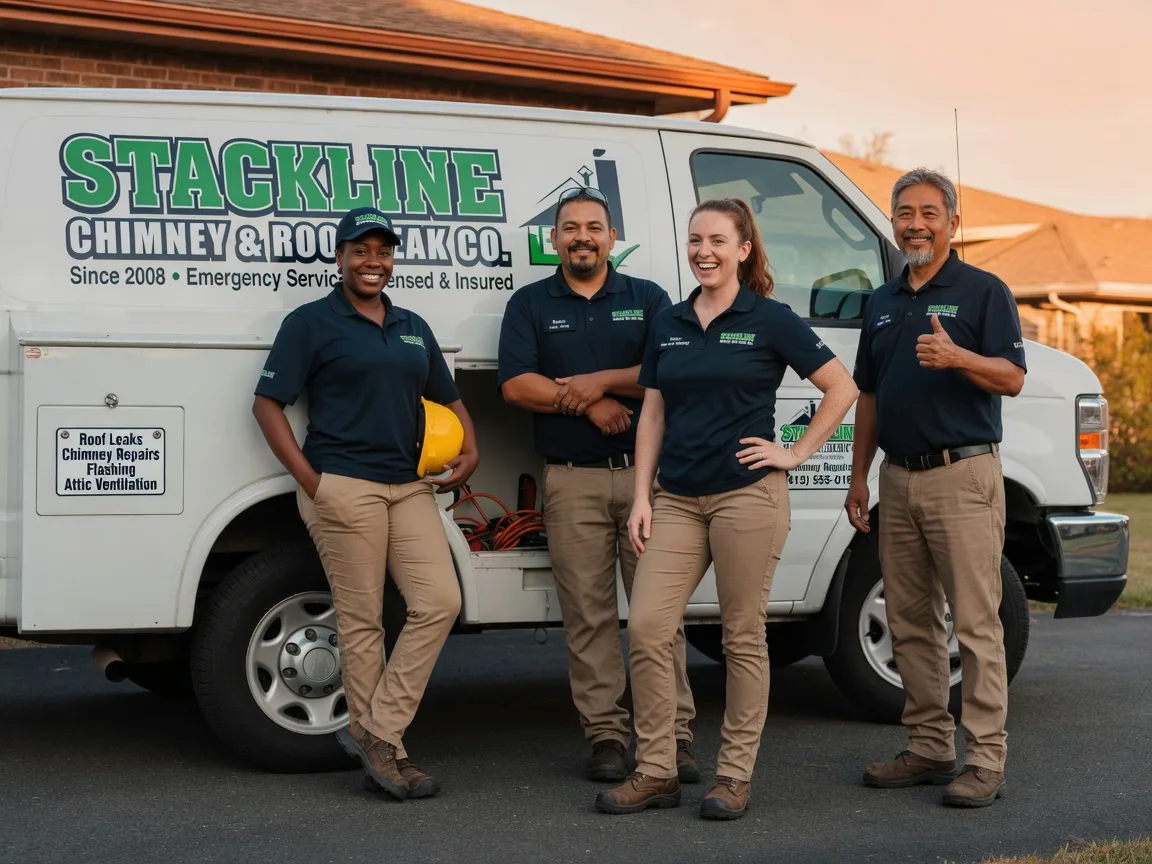 Chimney flashing repair company in Depew, OK